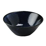 【日本Aito】美濃燒｜復古質感亮面素色陶瓷餐碗380ml ‧ 午夜藍
