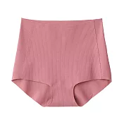 【MUJI 無印良品】女棉混舒適螺紋內褲 S 粉紅