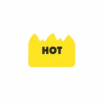 【HIGHTIDE】Penco 火焰造型便利貼 ‧ 黃色