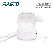 RASTO RS51 小耳洞專用TWS真無線藍牙5.3耳機 白