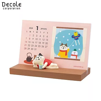 【DECOLE】concombre 2024桌曆 季節的窗邊
