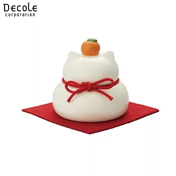 【DECOLE】concombre 2024 生肖龍 ETOeTO 陶器的貓鏡餅 小