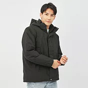 【KISSDIAMOND】絕對禦寒保暖羽絨棉衝鋒外套(男女同款/KDFJ-1999) XL 黑色