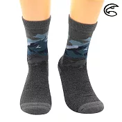 ADISI 美麗諾羊毛保暖襪 AS23060 (M-XL) / 城市綠洲(毛襪 羊毛襪 中筒襪 滑雪襪) L 山霞藍