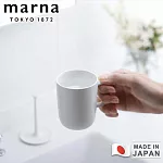 【MARNA】日本製簡約漱口水杯架套組 -白色