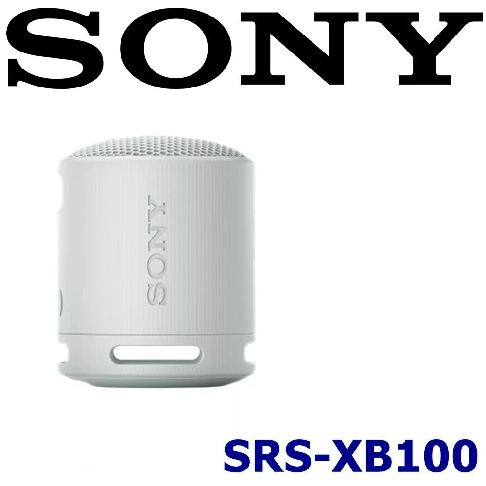 SONY SRS-XB100 小巧強勁 便攜超長續航小鋼砲 IP67防水防塵 藍芽喇叭 4色 新力索尼公司貨保固一年 灰色