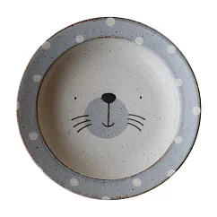 【日本AWASAKA】MoguMogu動物系列陶瓷深盤22.5cm ‧ 海豹