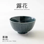 【Minoru陶器】露花 陶瓷餐碗300ml ‧ 鉗藍