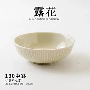 【Minoru陶器】露花 陶瓷深盤13cm ‧ 杏白