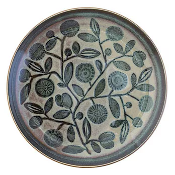 【Marusan Kondo】Clasico北歐經典復古風陶瓷餐盤23cm ‧ 花園