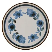 【Marusan Kondo】Clasico北歐經典復古風陶瓷餐盤23cm ‧ 藍花