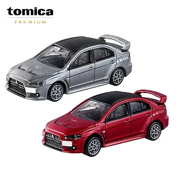 【日本正版授權】兩款一組 TOMICA PREMIUM 02 三菱 LANCER EVOLUTION FINAL 玩具車 多美小汽車