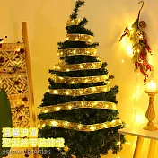 【美好家 Mehome】聖誕緞帶裝飾燈 LED絲帶燈 銀色絲帶+冷白光(10米)