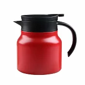 【EZlife】316不鏽鋼茶水分離大容量保溫燜茶壺(1000ml) 紅色