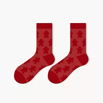 JDS 設計襪   聖誕立體造型毛圈棉襪     * 薑餅人