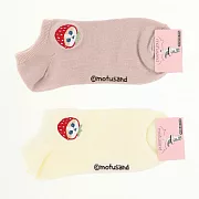 日本進口 Mofusand 貓福 草莓喵刺繡隱形襪 兩色可遠 白/粉 白草莓