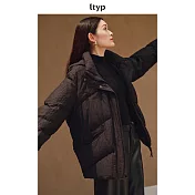 ltyp旅途原品 95白鵝絨金屬棉文藝羽絨服 時尚寬鬆加厚外套女冬 M L-XL  L-XL 經典黑