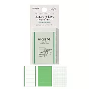 【Mark’s】水性筆可寫紙膠帶Sheets裁切貼紙型 ‧ 線條/綠