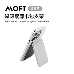 美國 MOFT 磁吸感應卡包支架 ─ 迷霧灰