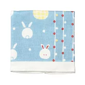 【Towel Museum】Saika日本萬用紗布純棉方巾 ‧ 玉兔織月(藍)