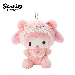 【日本正版授權】三麗鷗 熊寶寶造型 玩偶吊飾 娃娃/絨毛玩偶 ─ 美樂蒂