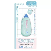 KOKUYO Newtro系列Campus象牙白可替換修正帶 A罫6m-嫩紫