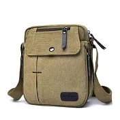 O-ni O-ni新款精選優質加厚帆布休閒時尚多功能實用輕旅行男包(bag-6027) 卡其色