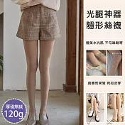 【AMIEE】高質感光腿神器隱形絲襪加絨連腳內搭褲(KDPQ-2861) FREE 咖色120G(10-20℃適穿)