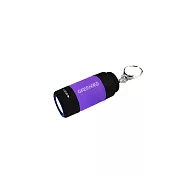 【GREENON】USB充電手電筒 (GU01) 生活防水 強光LED手電筒 附鑰匙圈 魅力紫