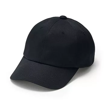 【MUJI 無印良品】棉斜紋織棒球帽 黑色