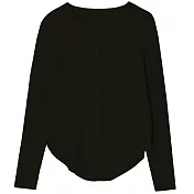 【MsMore】 元氣少女韓國洋氣兩穿常規百搭薄款針織衫2短版上衣# 120622 FREE 黑色