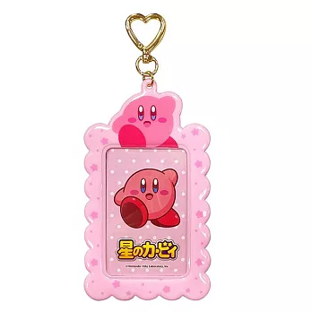 【日本正版授權】星之卡比 造型票卡夾 票夾/證件套/悠遊卡夾 卡比之星/Kirby - 粉色款