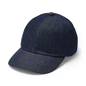 【MUJI 無印良品】吉貝木棉混棒球帽55-59cm 靛藍