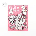 【BGM】散裝PET貼紙包30入 ‧ 插畫狗狗-粉紅色
