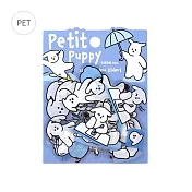 【BGM】散裝PET貼紙包30入 ‧ 插畫狗狗-藍色