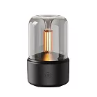 【BeOK】創意燭光香薰加濕器 USB桌面氣氛家用薰香水氧機 黑