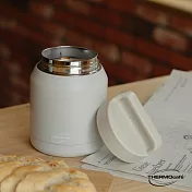 【THERMOcafe凱菲】不鏽鋼真空食物罐650ml(TCHF-650-LGY) 凝脂灰