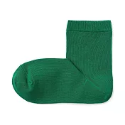 【MUJI 無印良品】女棉混足口柔軟舒適直角短襪23-25cm 嫩綠