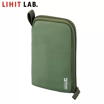 LIHIT LAB A-3201 環保系列站立式筆袋  海藻綠