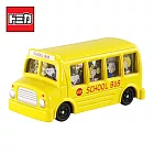 【日本正版授權】Dream TOMICA NO.154 史努比巴士 玩具車 校車巴士 Snoopy/PEANUTS 多美小汽車