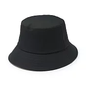 【MUJI 無印良品】撥水加工附防水膠條平頂有簷帽 黑色