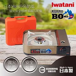 【Iwatani岩谷】防風磁式安全感應裝置瓦斯爐─新4.1kW─附收納盒─日本製 (CB─AH─41F)