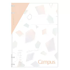 KOKUYO 礦石限定Campus 2x2薄型4孔活頁夾(限定)─ 粉