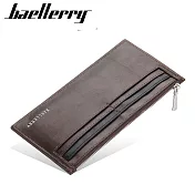 【Baellerry 佰利瑞】6卡超薄有型輕鬆收納鈔票手機長夾(C2350) _褐色