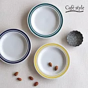 【小倉陶器】日本美濃燒 Café Style陶瓷淺盤16cm ‧ 藍