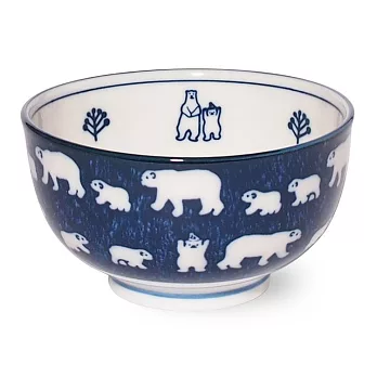 【Minoru陶器】北極熊陶瓷陶瓷丼飯碗500ml ‧ 藍