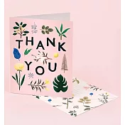 【 Clap Clap 】ASSORTED BOTANICAL THANK YOU CARD 感謝卡 #GT11