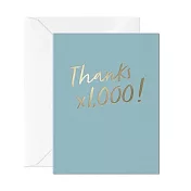 【Card Nest 】THANKS X1,000!  (mini) 感謝卡 #M1044