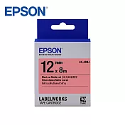 EPSON LK-4RBJ C53S654489標籤帶(消光霧面12mm)紅黑