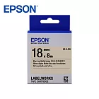 EPSON LK-5JBJ C53S655435標籤帶(消光霧面18mm)奶茶黑